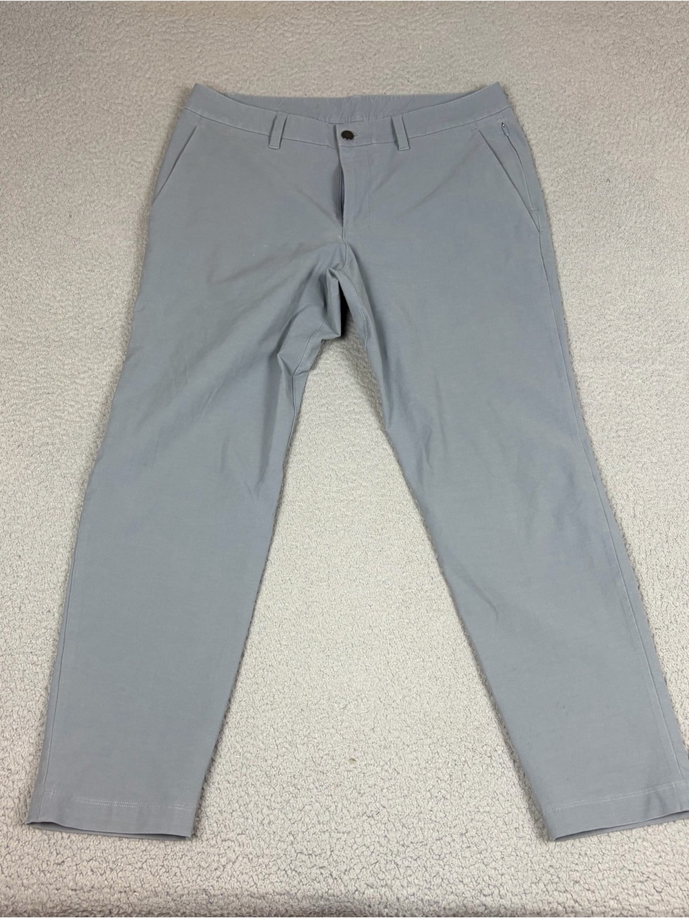 lululemon athletica Commission Pants Men's 33x29 Light Gray Chinos Stretch